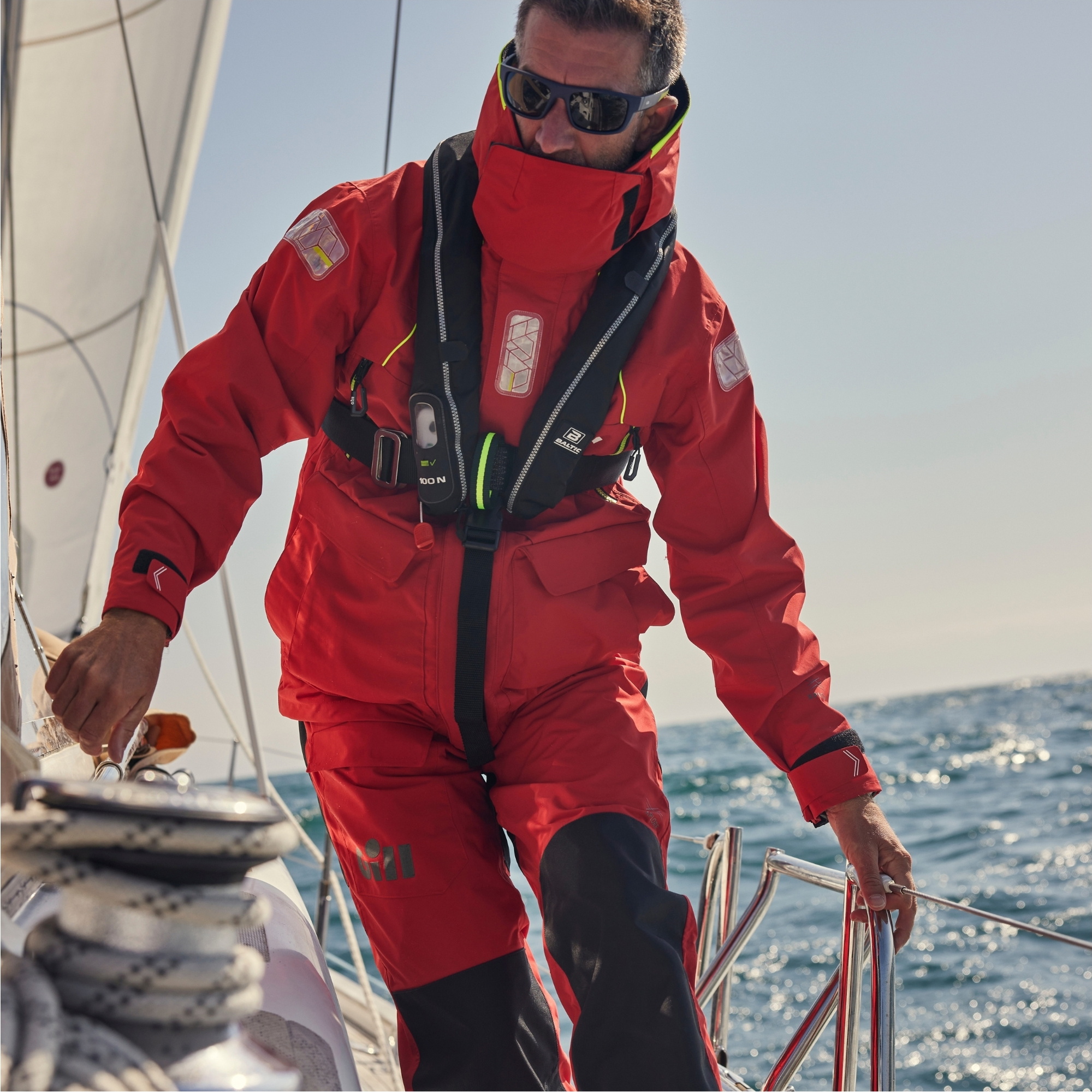 2026 Gill Mens OS2 Offshore Jacket OS26J - Red